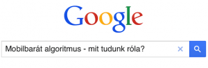 Google Mobilbarát algoritmus