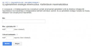 AdWords - Rugalmas ajánlattételi stratégia: Kattintások maximalizálása