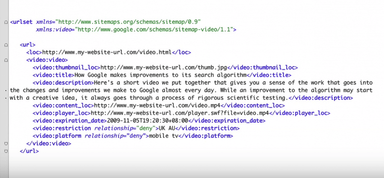 YouTube SEO tippek: Sitemap