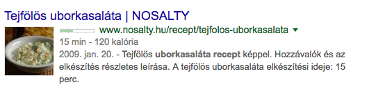 Keresőoptimalizálás - Nosalty Schema