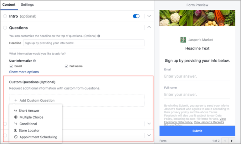 facebook-lead-hirdetes-felulet