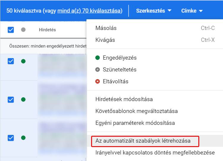 05 Automatizált szabályok