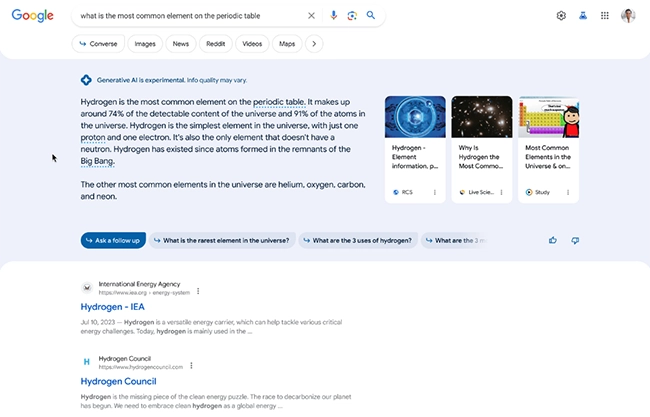 A Generatív Keresési Élmény (SGE) és a SEO: A jövő keresési technológiái és hatásuk az online világra
